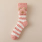 Rufia - Striped Cute Towel Socks