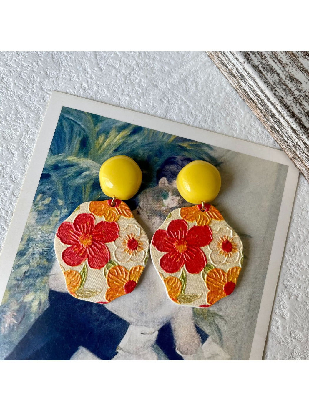 Earwish - Vintage Floral Drop Earrings