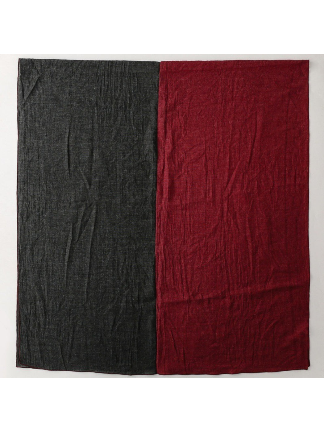Scarvii - Contrast Panel Soft Drape Everyday Scarf