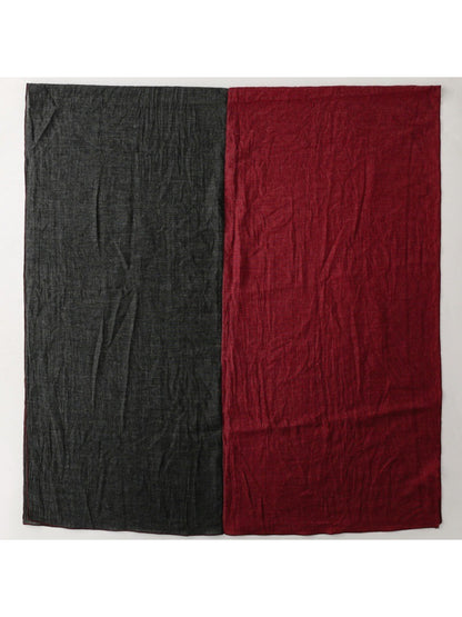 Scarvii - Contrast Panel Soft Drape Everyday Scarf