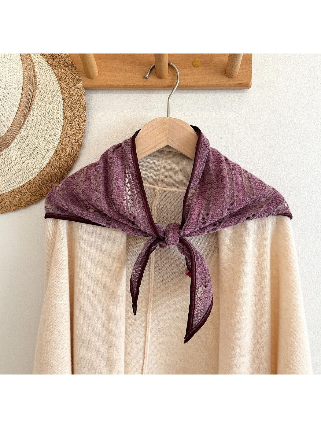 Scarvii - Casual Solid Color Triangle Bandana