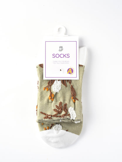 Rufia – Capsule Floral Pattern Crew Socks