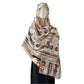 Scarvii - Geometric Print Long Scarf - Timeless & Chic