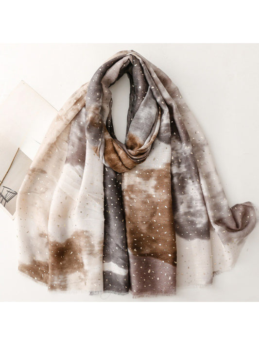 Scarvii - Abstract Wash Texture Soft Scarf