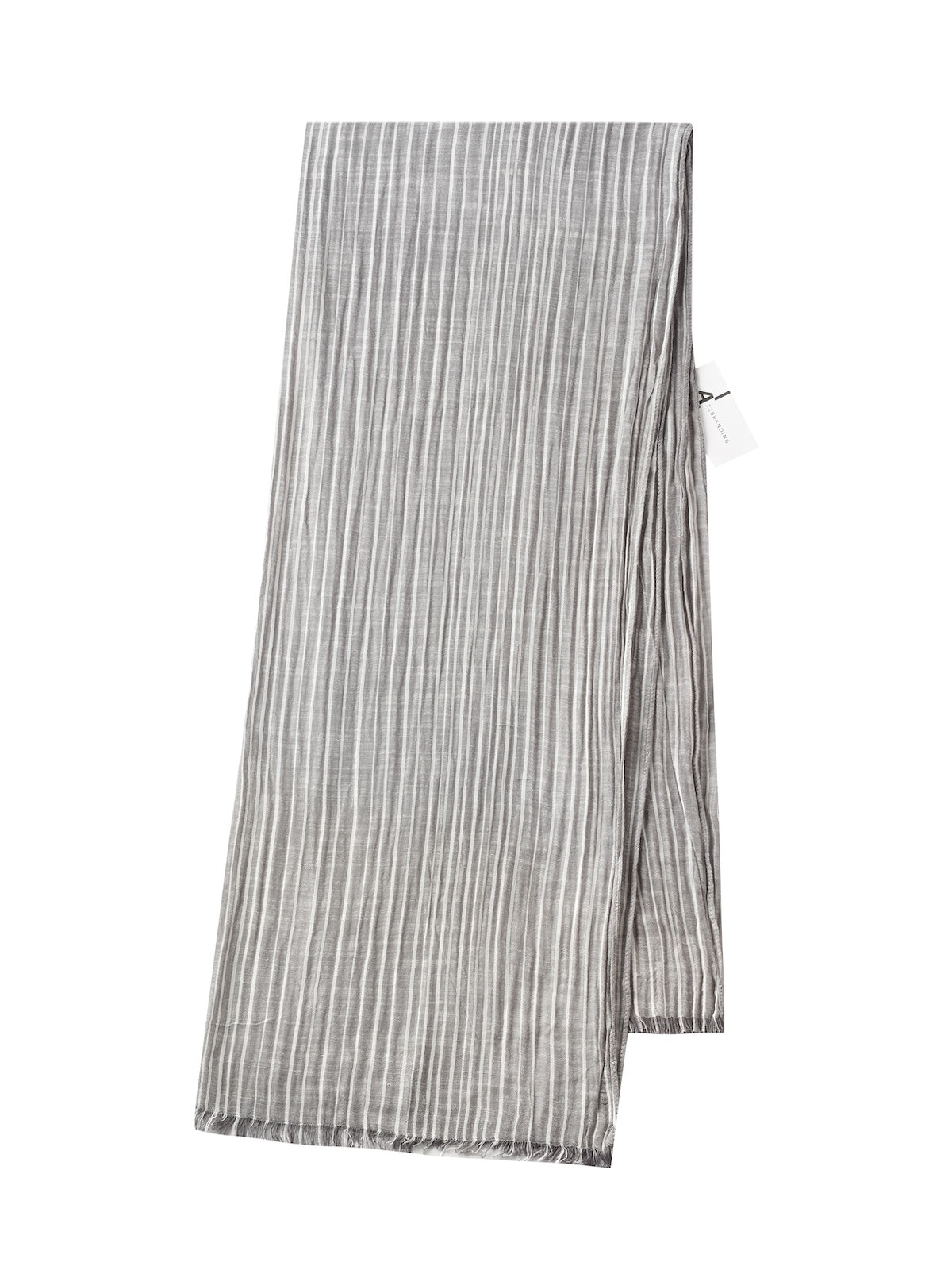 Folded Scarvii striped scarf highlighting soft, lightweight material