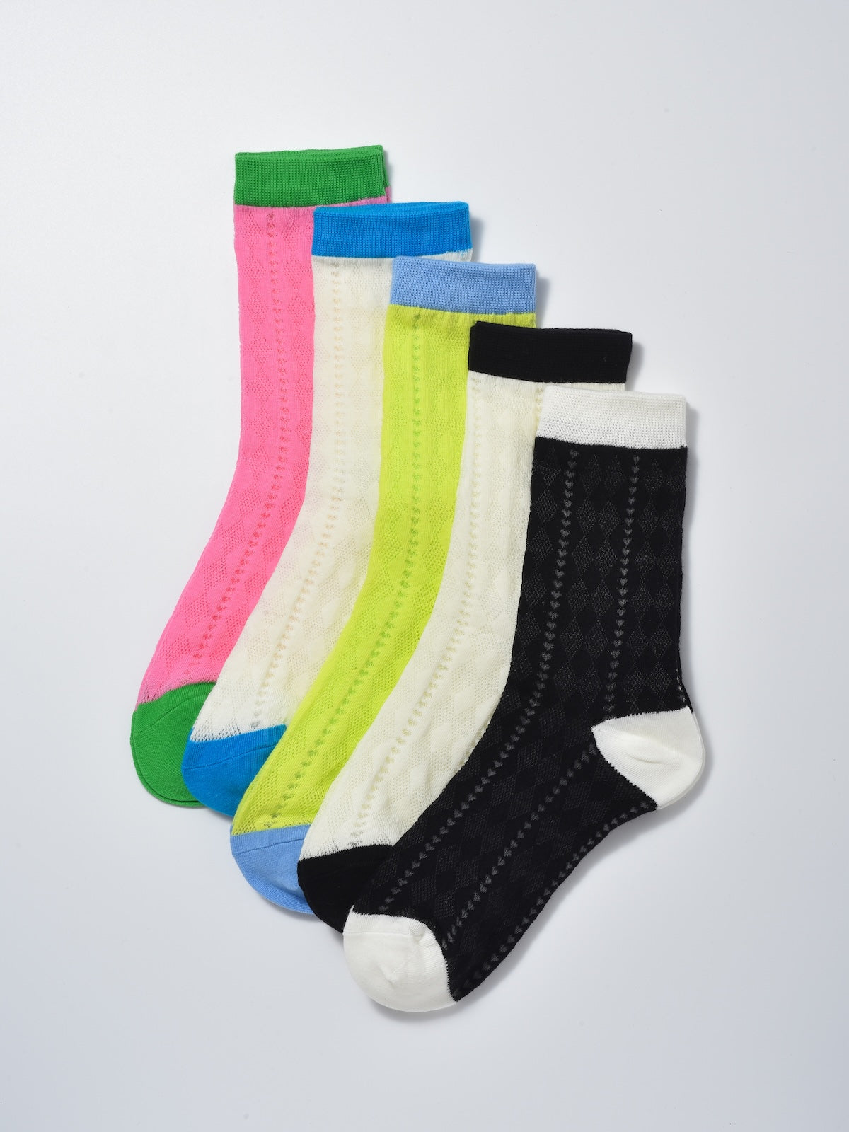 Rufia - Summer Colorful Mesh Crew Socks