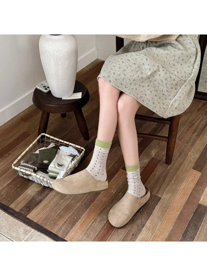 Rufia - Polka Dot & Stripe Crew Socks