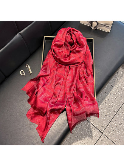 Scarvii - Subtle Geometric Soft Wrap Scarf