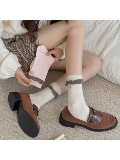 Rufia - Sweet Blossom Knit Crew Socks