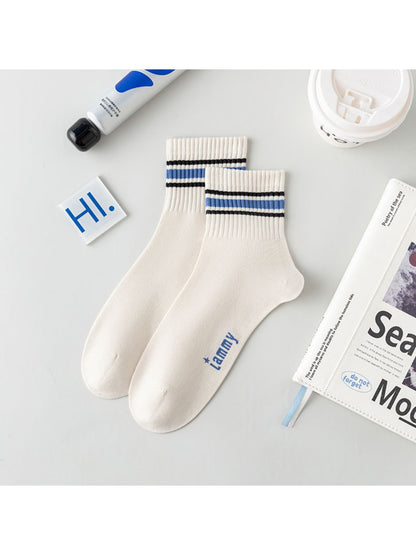 Rufia - Ribbed Stripe Ankle Socks product image 6