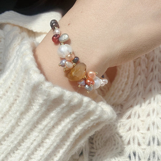 Bauai - Amber Pearl Bracelet – Timeless Elegance