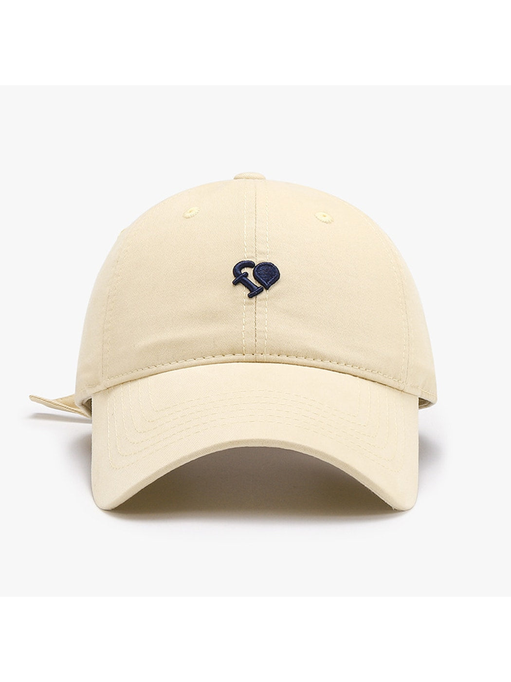 Haila - Curved Brim Letter Detail Baseball Cap