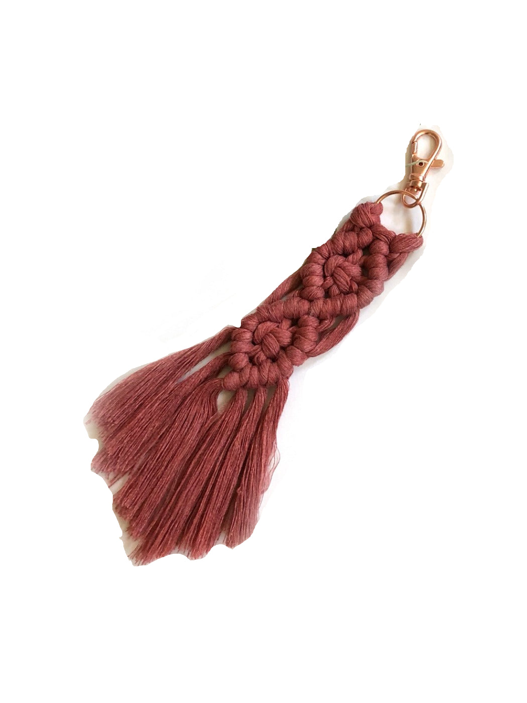 Koco Braided Keychain with Fringe Bag Charm & Accessory product shape