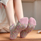 Rufia - 3D Vintage Floral Ankle Socks