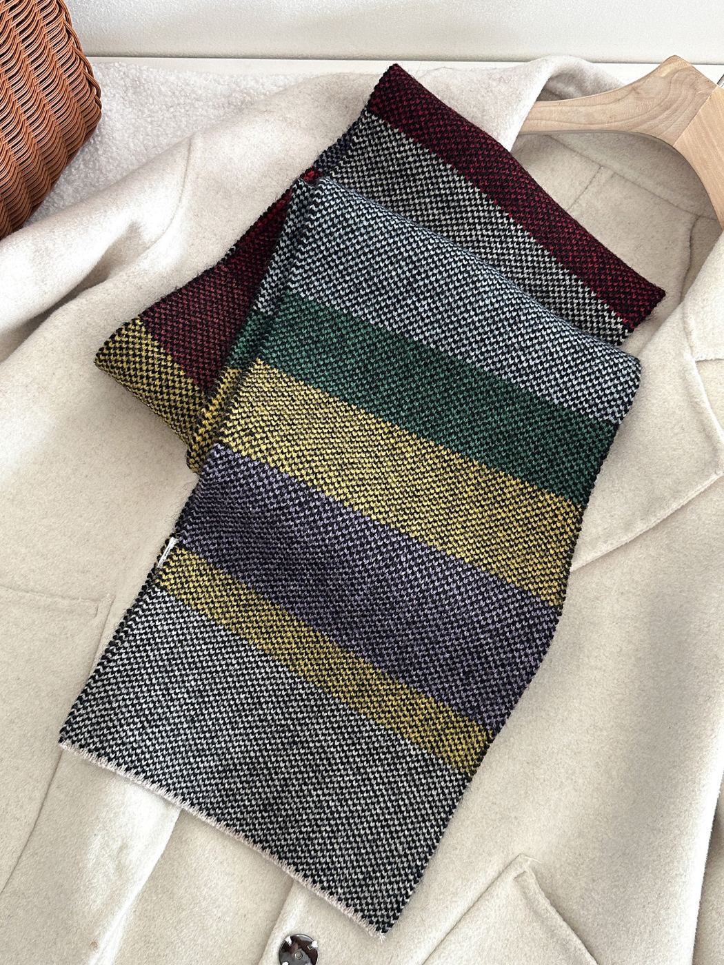 Scarvii - Color Block Woven Scarf