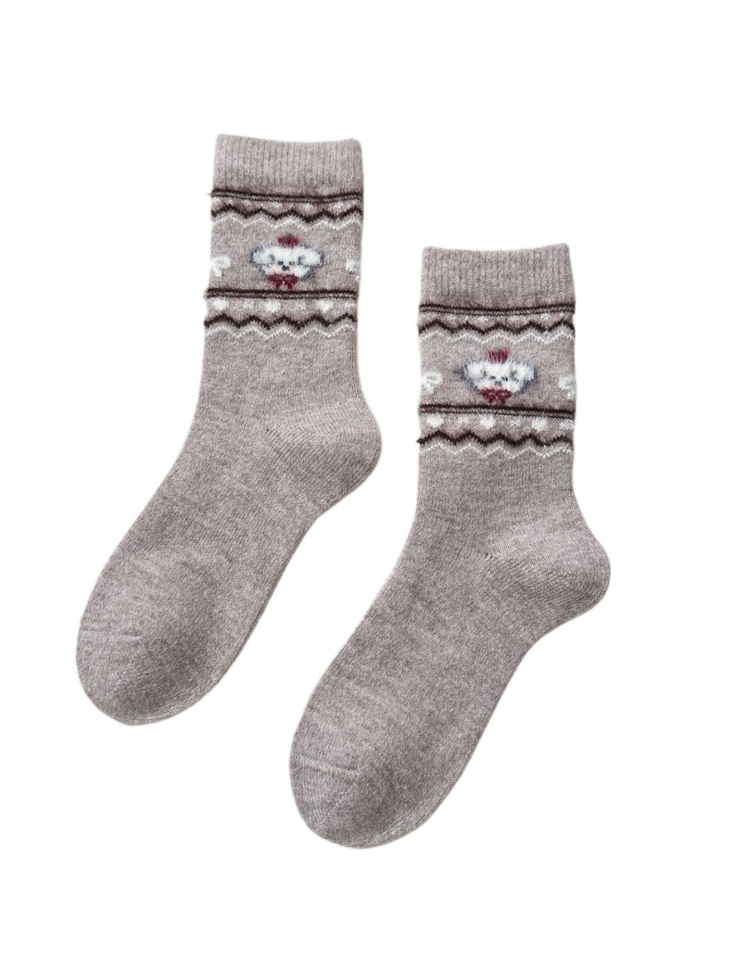 Rufia – Dog Pattern Winter Socks