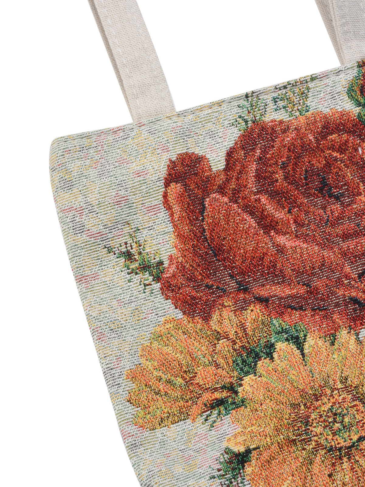 Cosbai - Embroidered Canvas Handbag