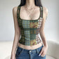 Vesty - Vintage Floral Crop Top  small  - Cottagecore Chic