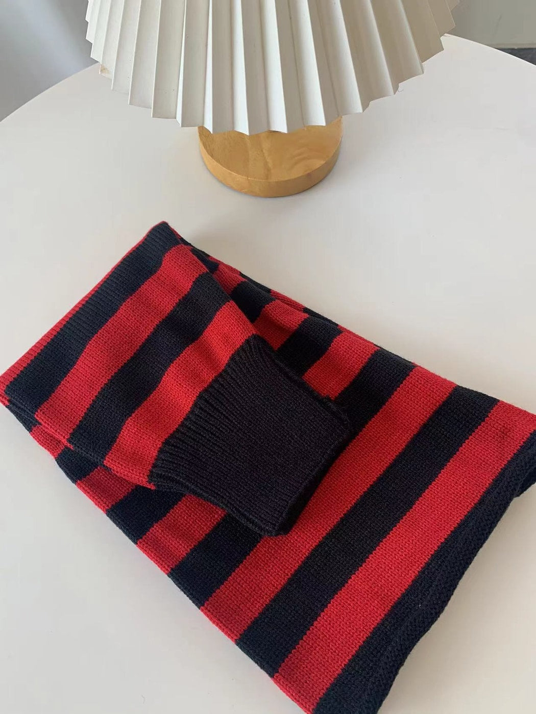 Cozyra - Bold Striped Slouchy Leg Warmers