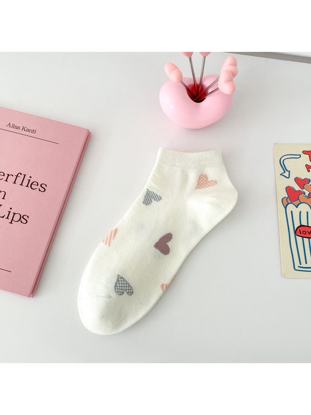 Rufia - Cute Love Motif Ankle Socks product image 7