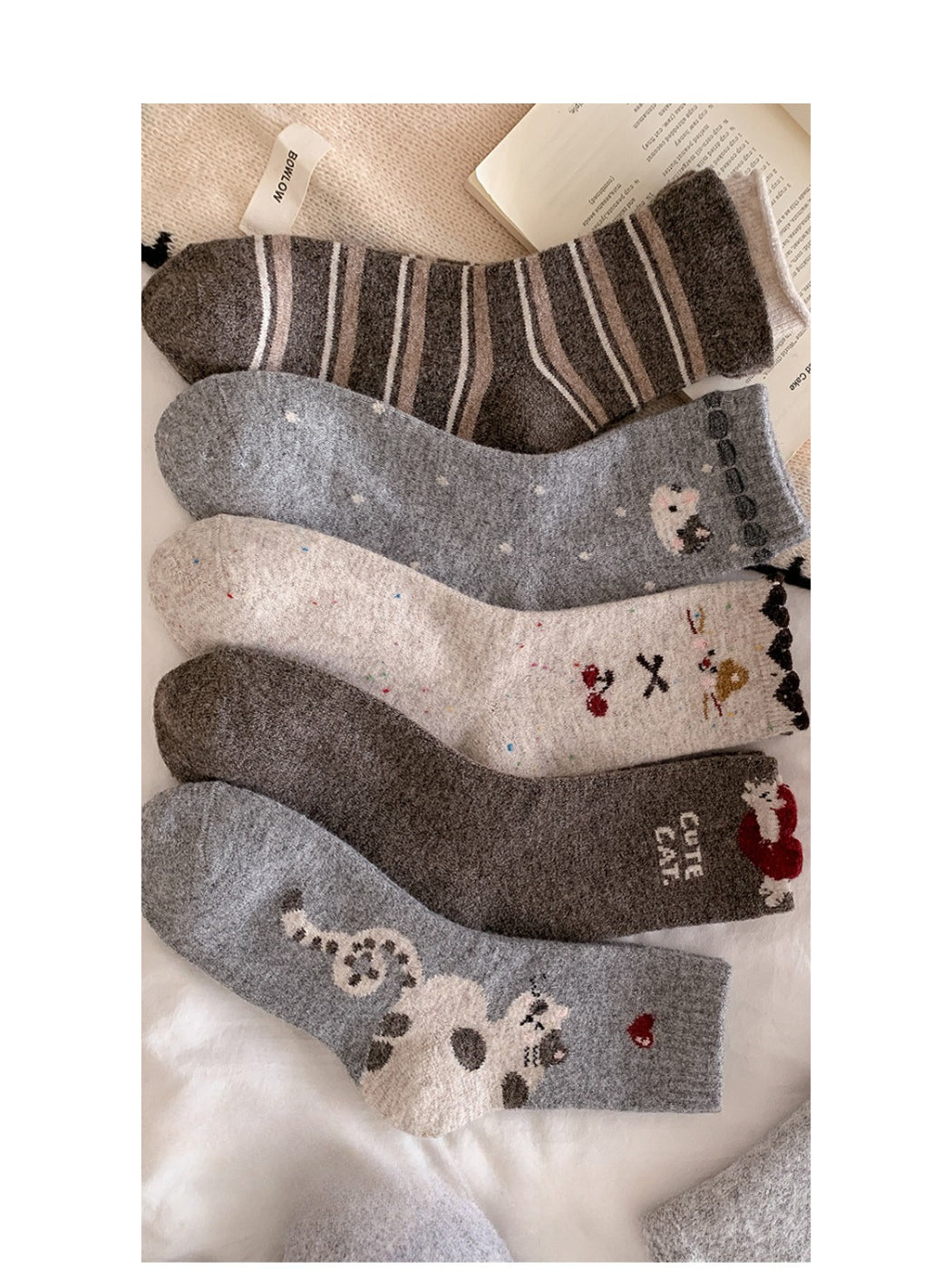Rufia - Cozy Fuzzy Winter Character Crew Socks product image 2