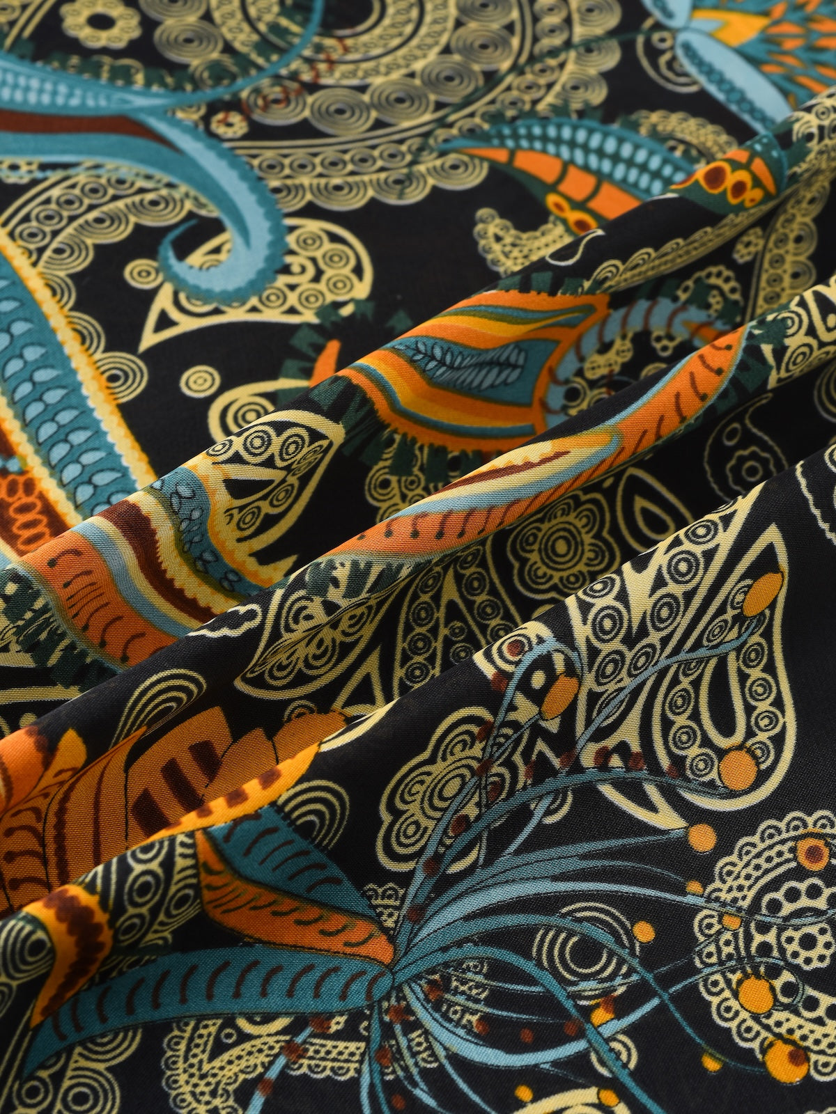 Scarvii – Abstract Paisley Print Long Scarf