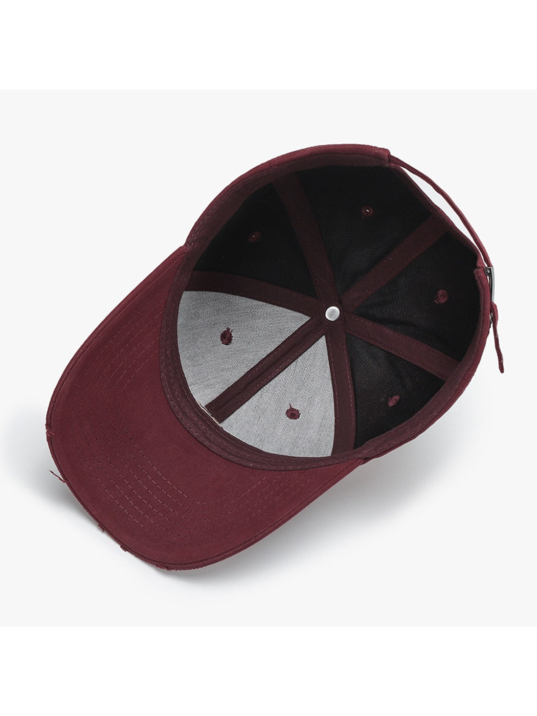 Haila - Round Crown Adjustable Curved Brim Baseball Cap