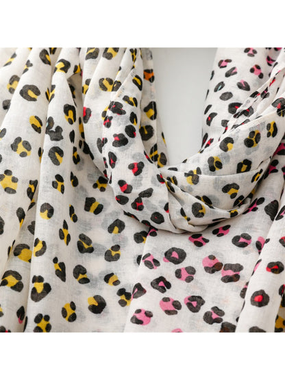 Scarvii - Lightweight Leopard Print Spring Scarf
