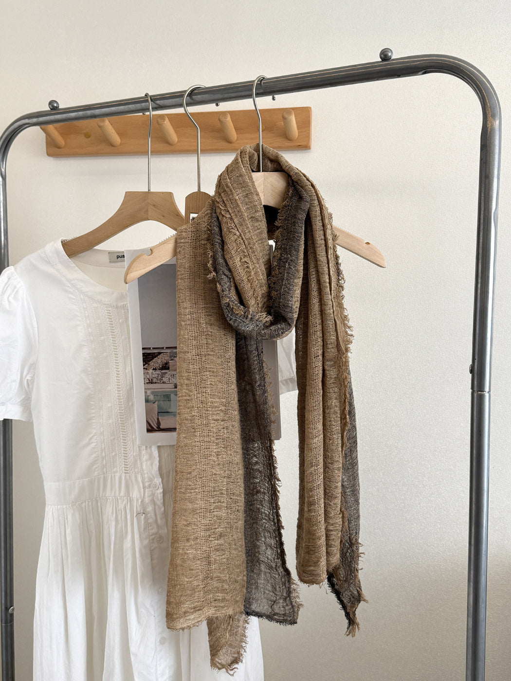 Scarvii - Fringe Edge Woven Long Scarf