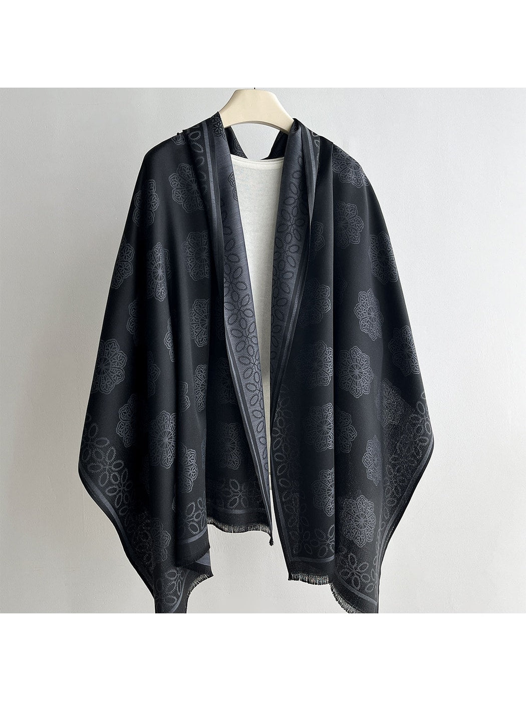 Scarvii - Summer Fresh Floral Border Wrap Scarf
