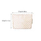 Cosbai Red Dot Cosmetic Bag laying flat showing full red dot pattern