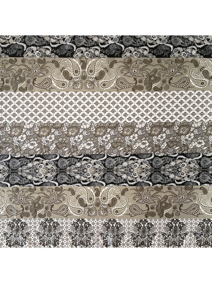 Scarvii - Decorative Floral Print Square Scarf
