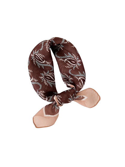 Scarvii - Decorative Paisley Motif Square Scarf