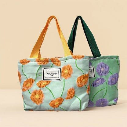 Small Colorblock Jacquard Handbag
