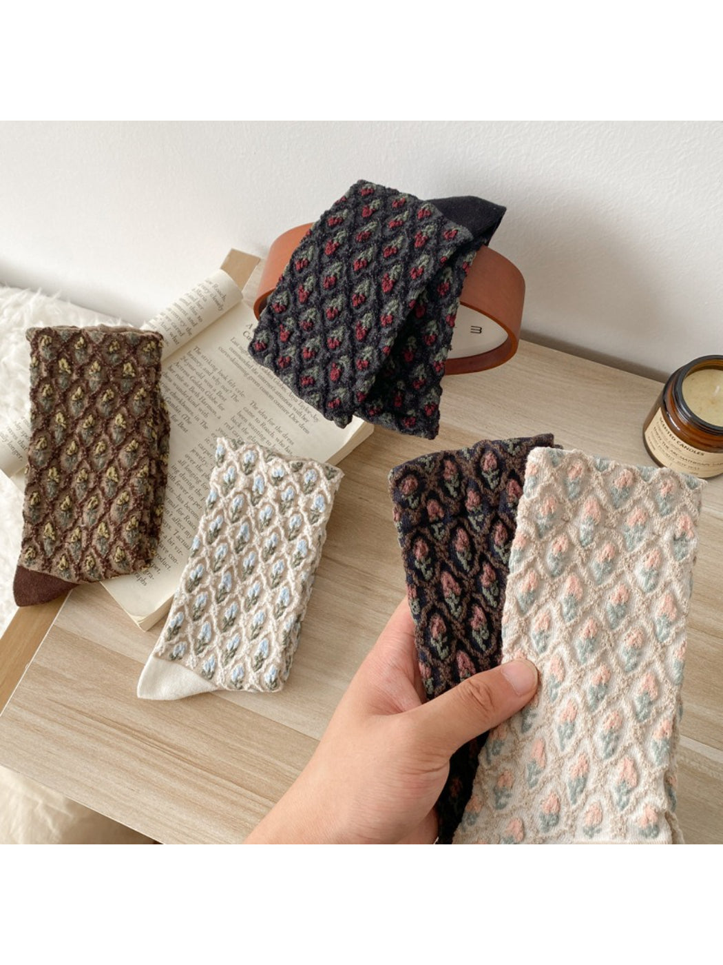 Rufia - Retro Tapestry Crew Socks