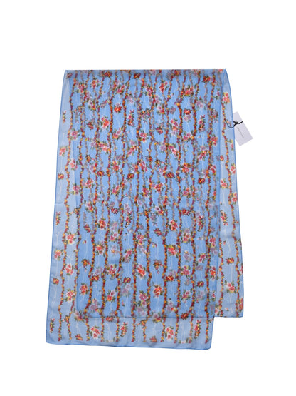 Scarvii - Vines Flower Print Scarf - Cool & Soft