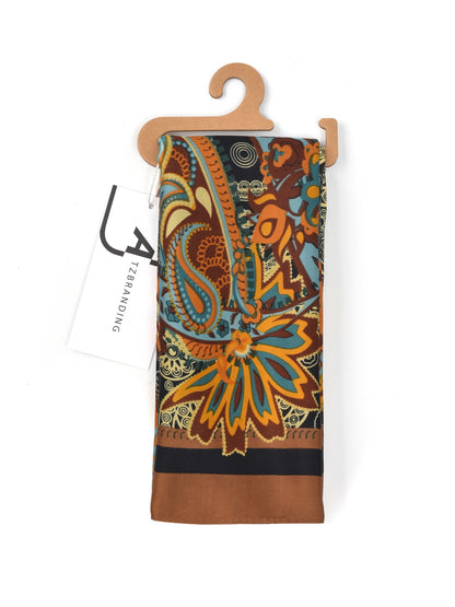 Scarvii – Abstract Paisley Print Long Scarf
