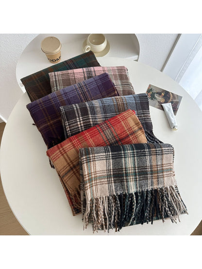 Scarvii - Plaid Winter Scarf Shawl for Women