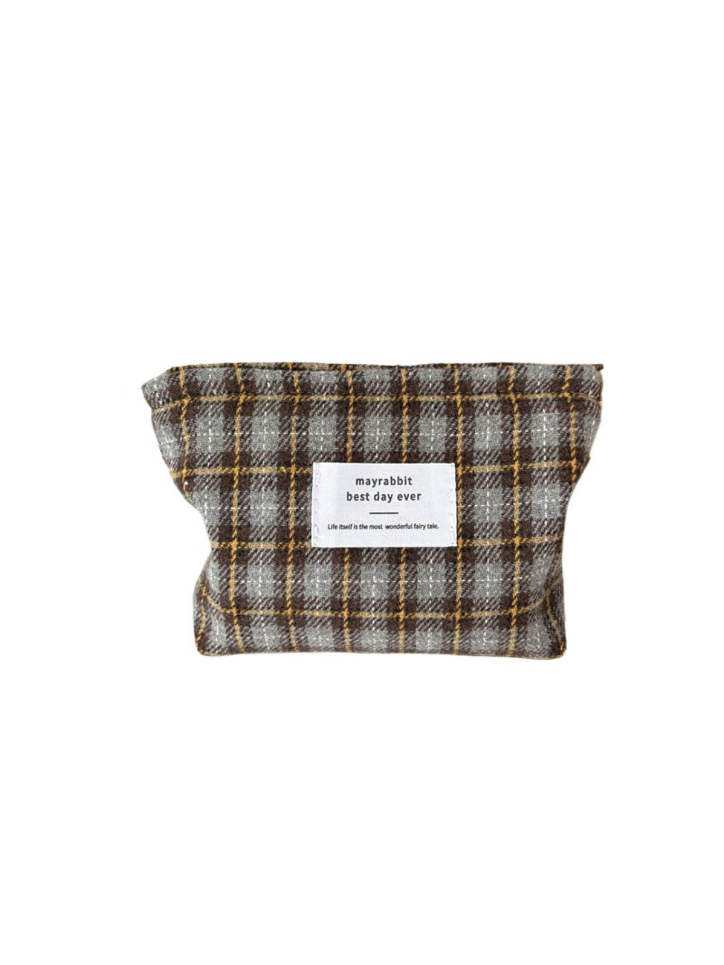 Cosbai – Vintage Plaid Toiletry & Cosmetic Bag