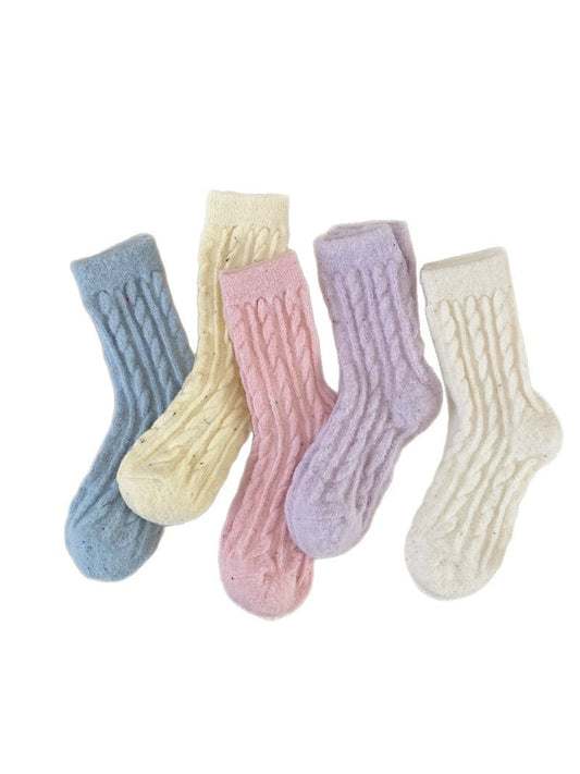 Rufia - Textured Everyday Casual Crew Socks