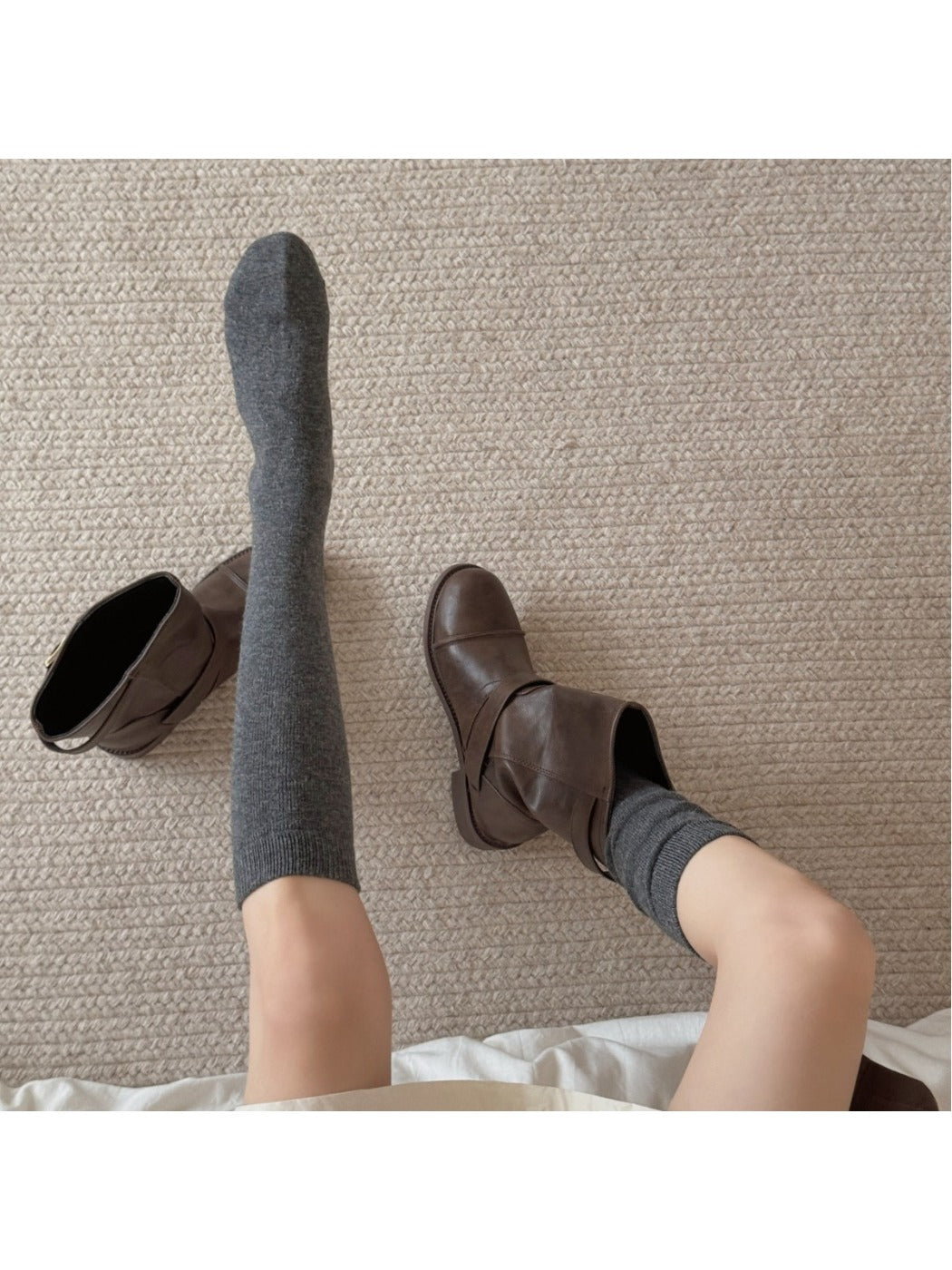 Rufia - Solid Color Long Socks for Women