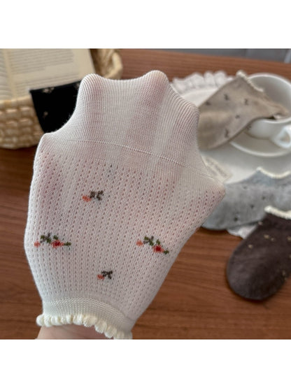 Rufia - Sweet Floral Low-Cut Women's No-Show Socks