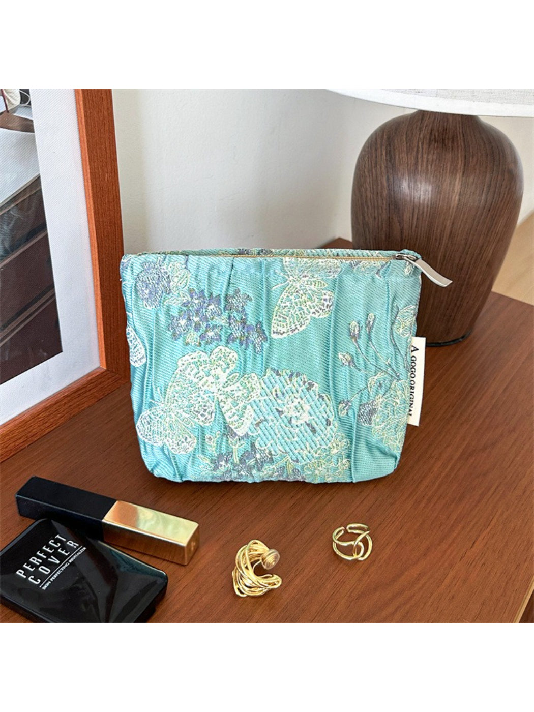 Cosbai Butterfly Floral Cosmetic Bag product image