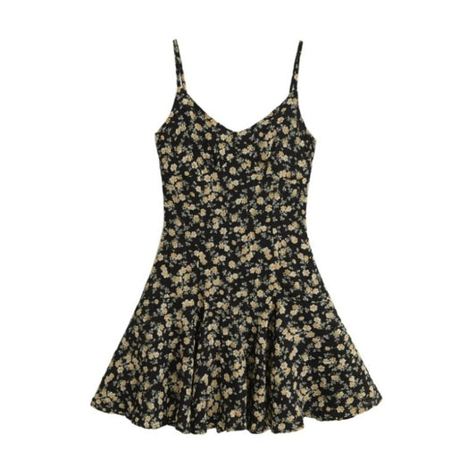 Troposa - Floral V-Neck Slip Dress - Resort Chic