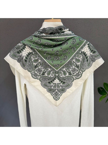 Scarvii - Vibrant Paisley Print Triangle Bandana