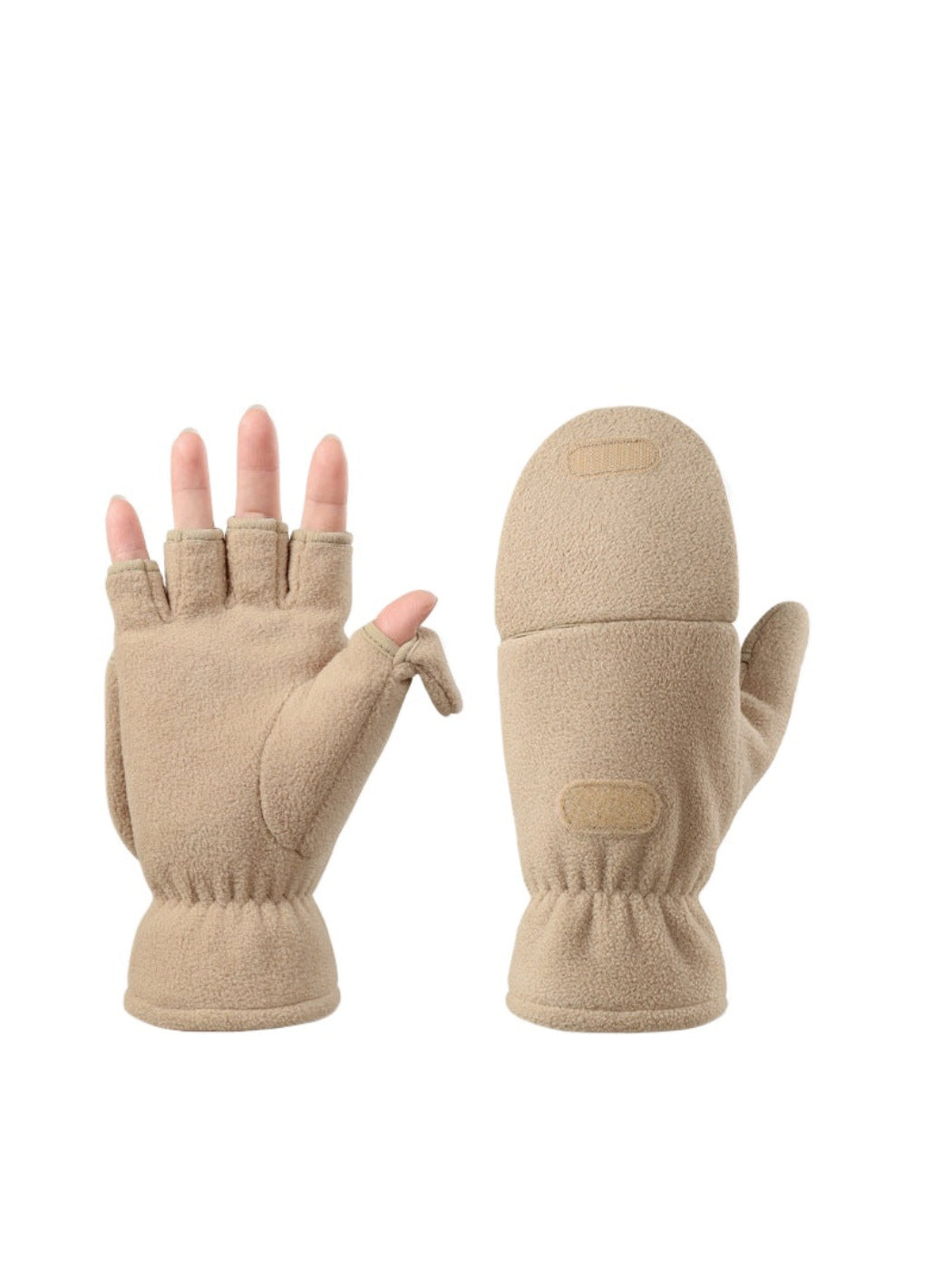 Gloving - Convertible Fleece Fingerless Mittens