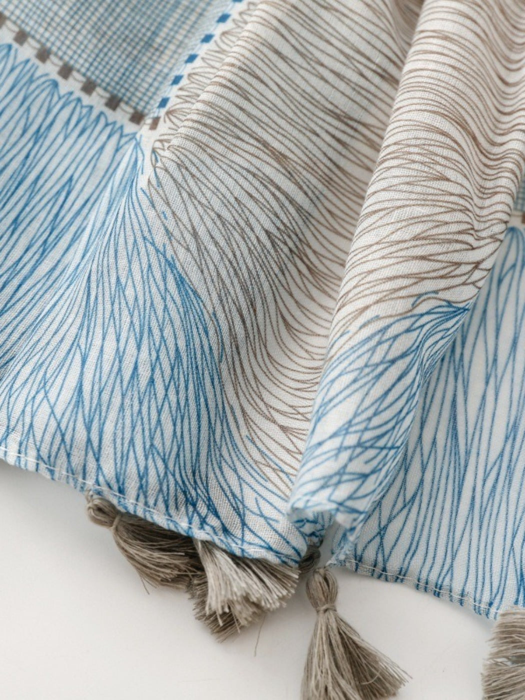 Scarvii - Classic Blue-Grey Scarf Shawl