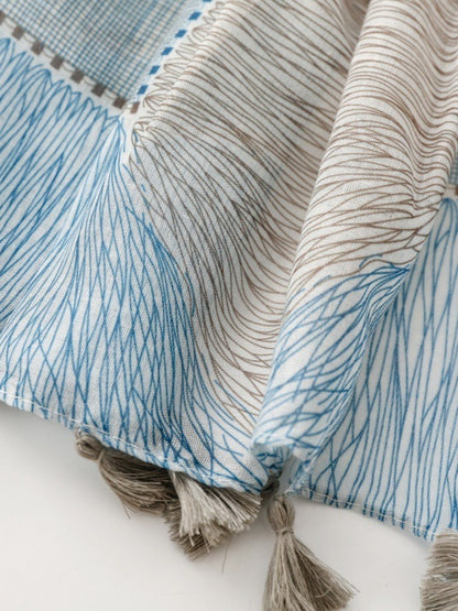 Scarvii - Classic Blue-Grey Scarf Shawl