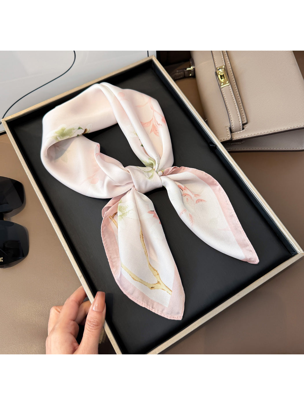 Scarvii Spring Floral Square Scarf