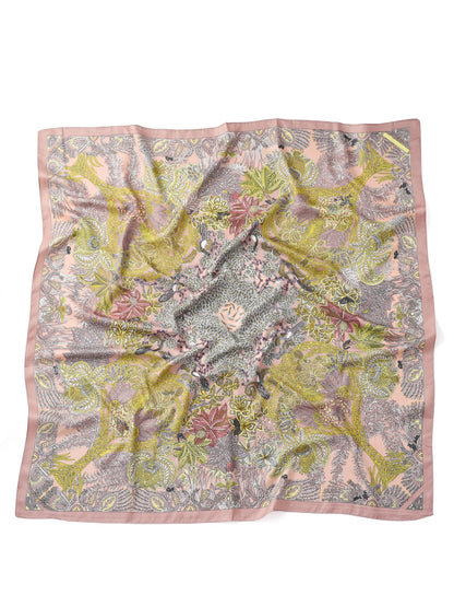 Scarvii -  Botanical Floral Square Scarf